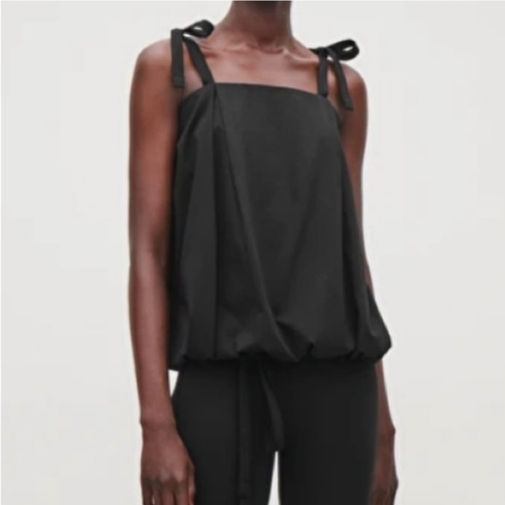 COS Lightweight Gathered Hem Top